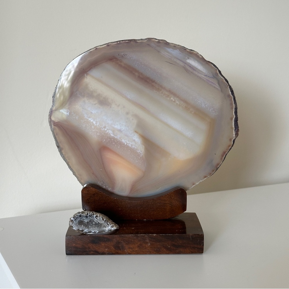 Large Natural Brazilian Agate Slice Stone/Crystal - Natural
